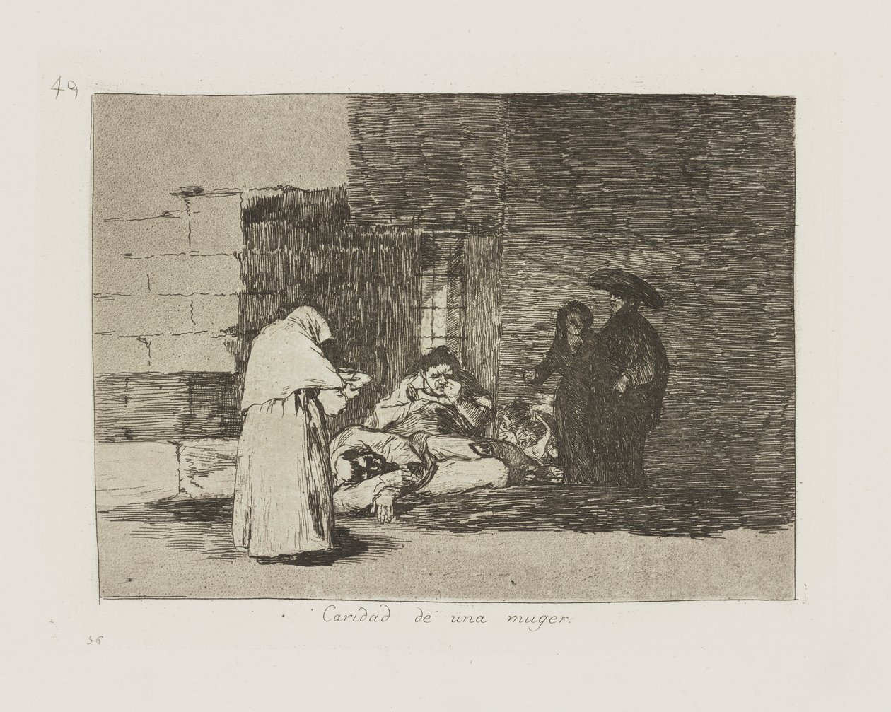 Naisen hyväntekeväisyys. (Nainen tekijältä Francisco de Goya