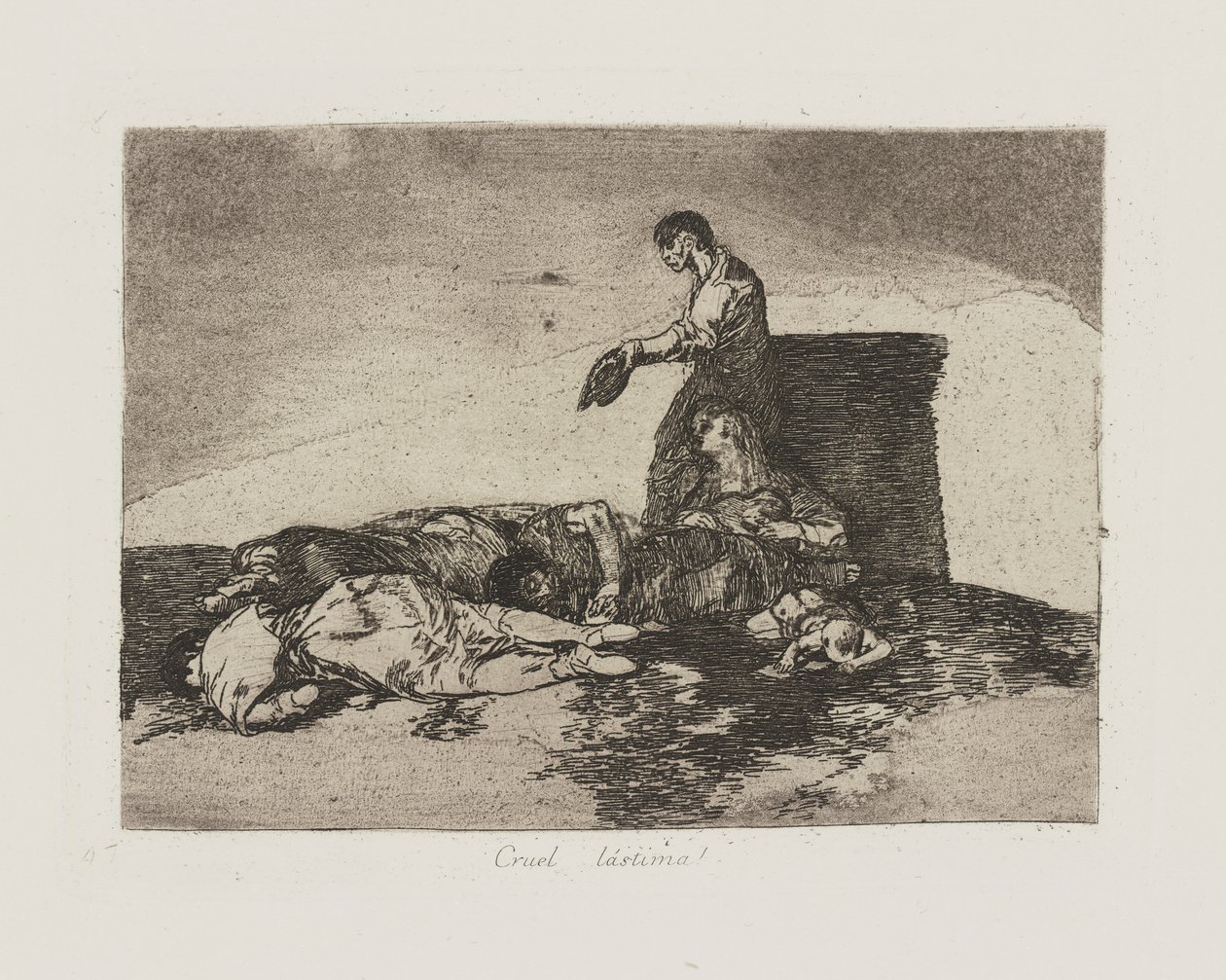 Hirveä sääli! (Cruel Tale of Woe!), pl. 48 sarjasta The Disasters of War tekijältä Francisco de Goya