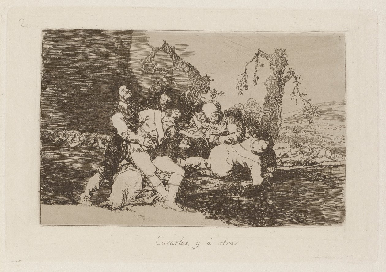 Paranna ne ja ? toinen (Get Them Well, and On to the Next), levy 20 julkaisusta The Disasters of War; tekijältä Francisco de Goya