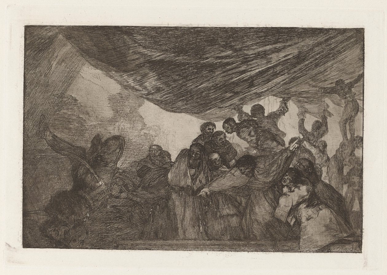 Disparate claro (Clear Folly), joka tunnetaan myös nimellä Sin Recomendarse a Dios ni al diablo (Luomuttamatta itseään Jumalalle tai paholaiselle), sarjasta Los disparates (Los proverbios) tekijältä Francisco de Goya