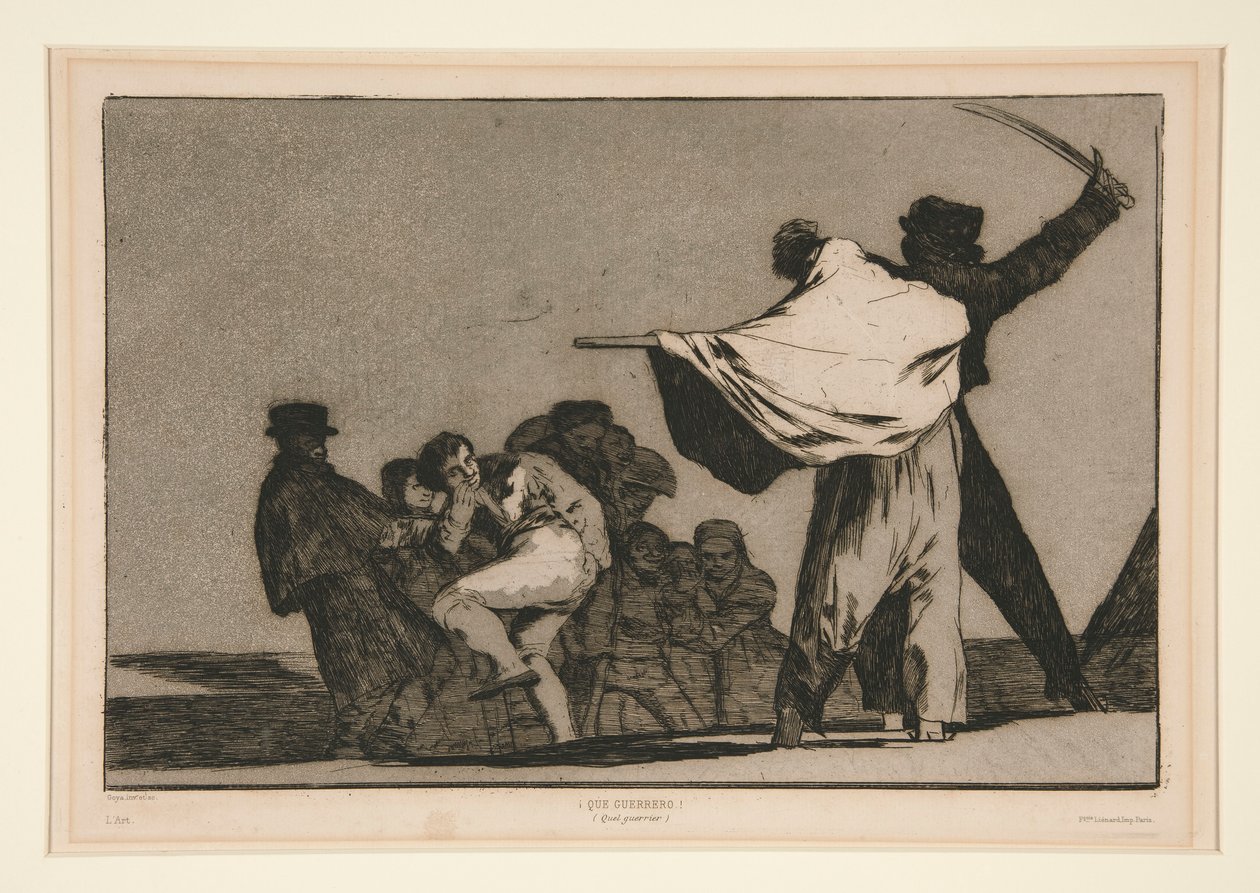 Erilainen conocido (Well-Known Folly), numeroimaton levy sarjasta Los proverbios tekijältä Francisco de Goya