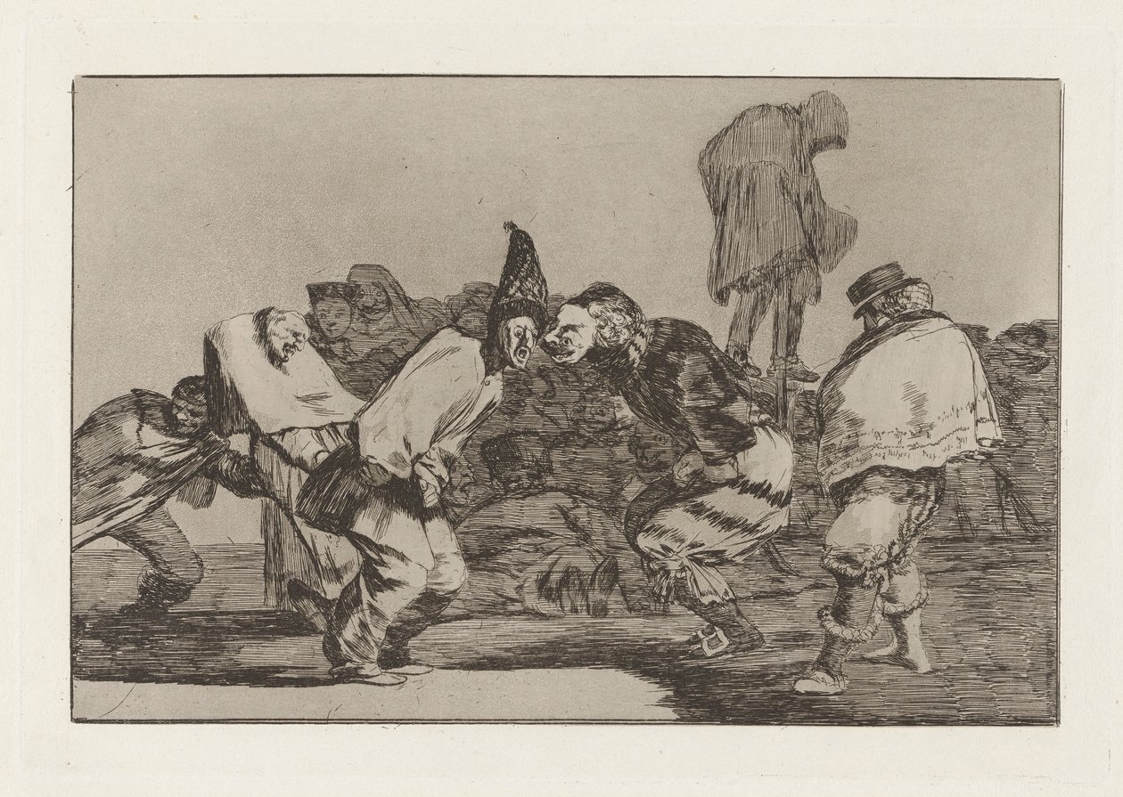 Disparate de carnaval (Carnival Folly), joka tunnetaan myös nimellä Alegrias antrojo, que ma?ana seras ash (Iloitse, Carnival, Tomorrow Thou Will Be Ashes), sarjasta Los disparates (Los proverbios) tekijältä Francisco de Goya