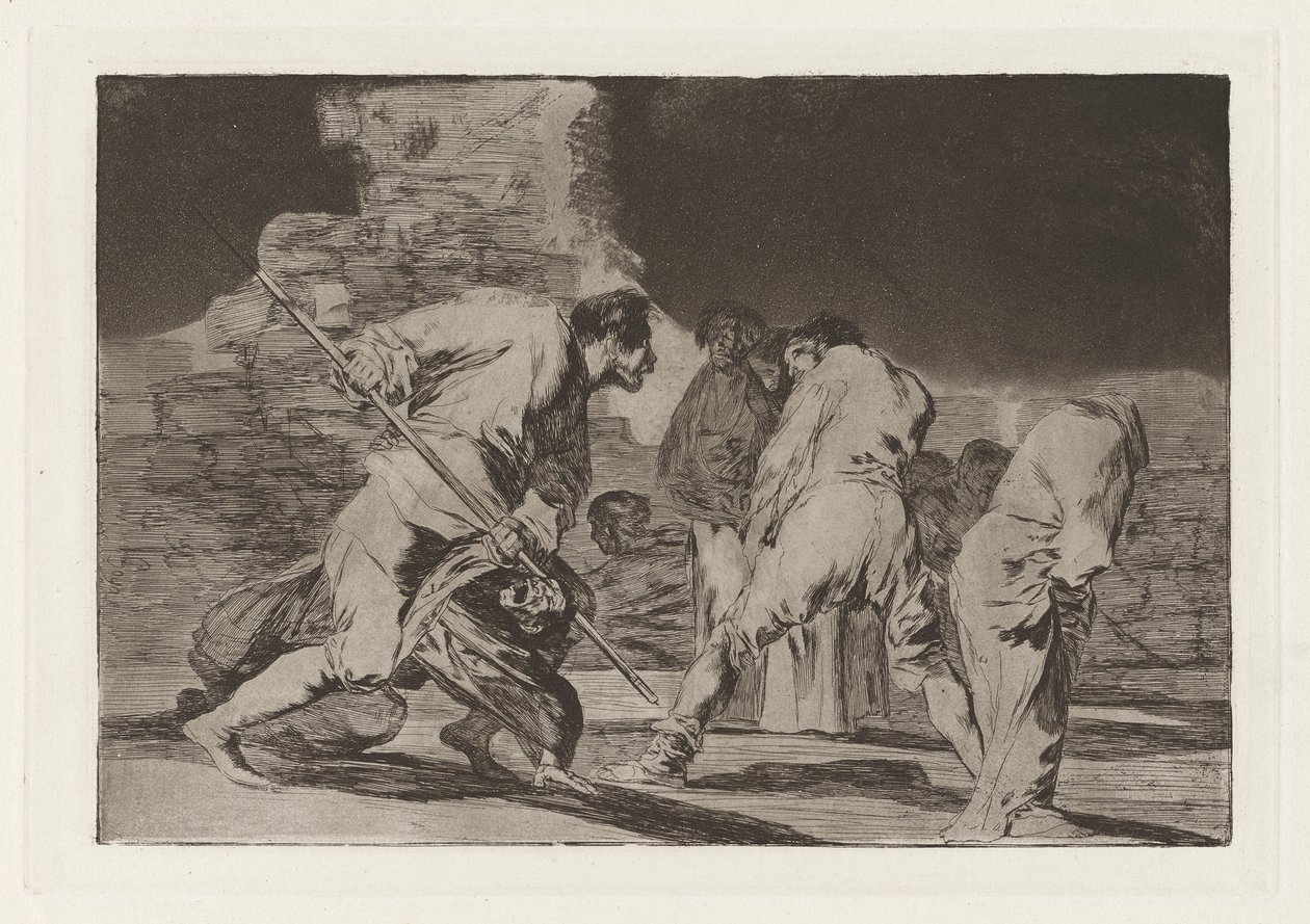 Disparate furioso (Furious Folly), joka tunnetaan myös nimellä Hizonos dios y maravillamos nos (It Is Amazing ja We Were Made by God, sarjasta Los disparates (Los proverbios)) tekijältä Francisco de Goya