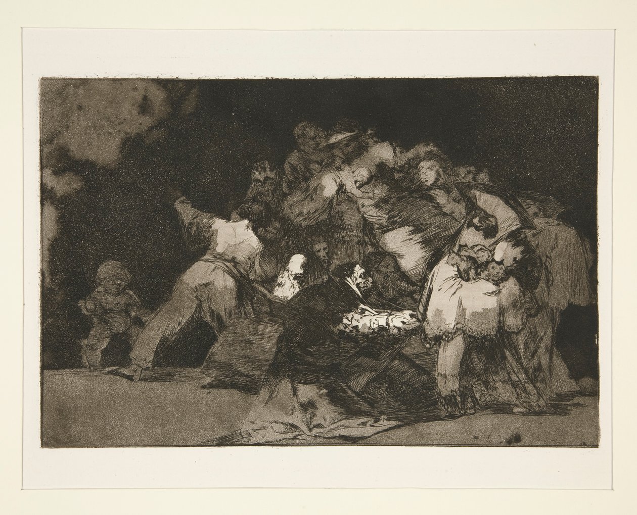 Erilainen kenraali (General Folly), pl. 9 sarjasta Los proverbios tekijältä Francisco de Goya