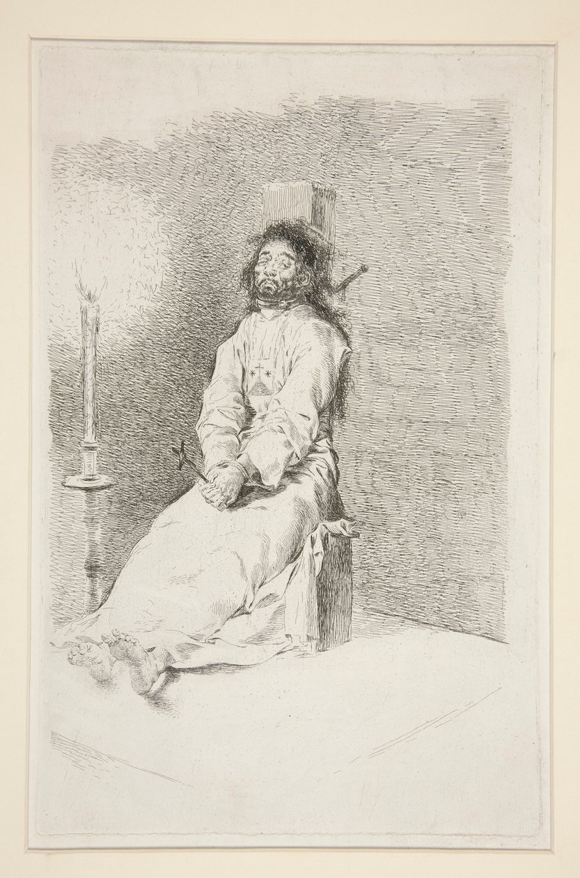Garroted Mies tekijältä Francisco de Goya