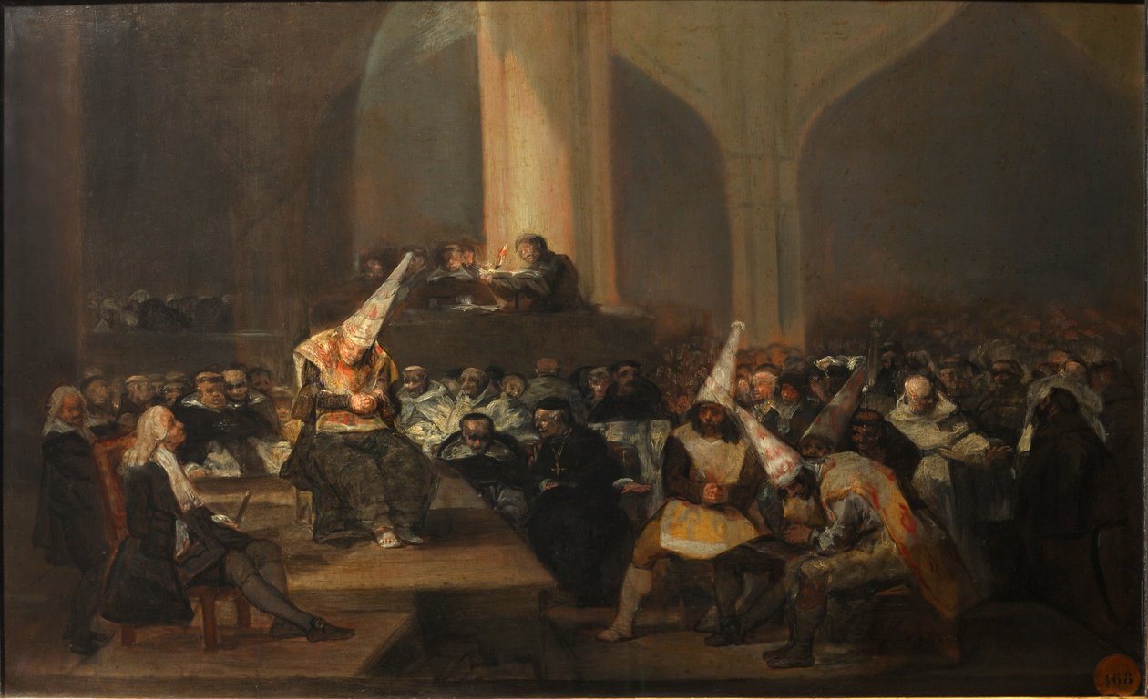 Inkvisitio kohtaus tekijältä Francisco de Goya