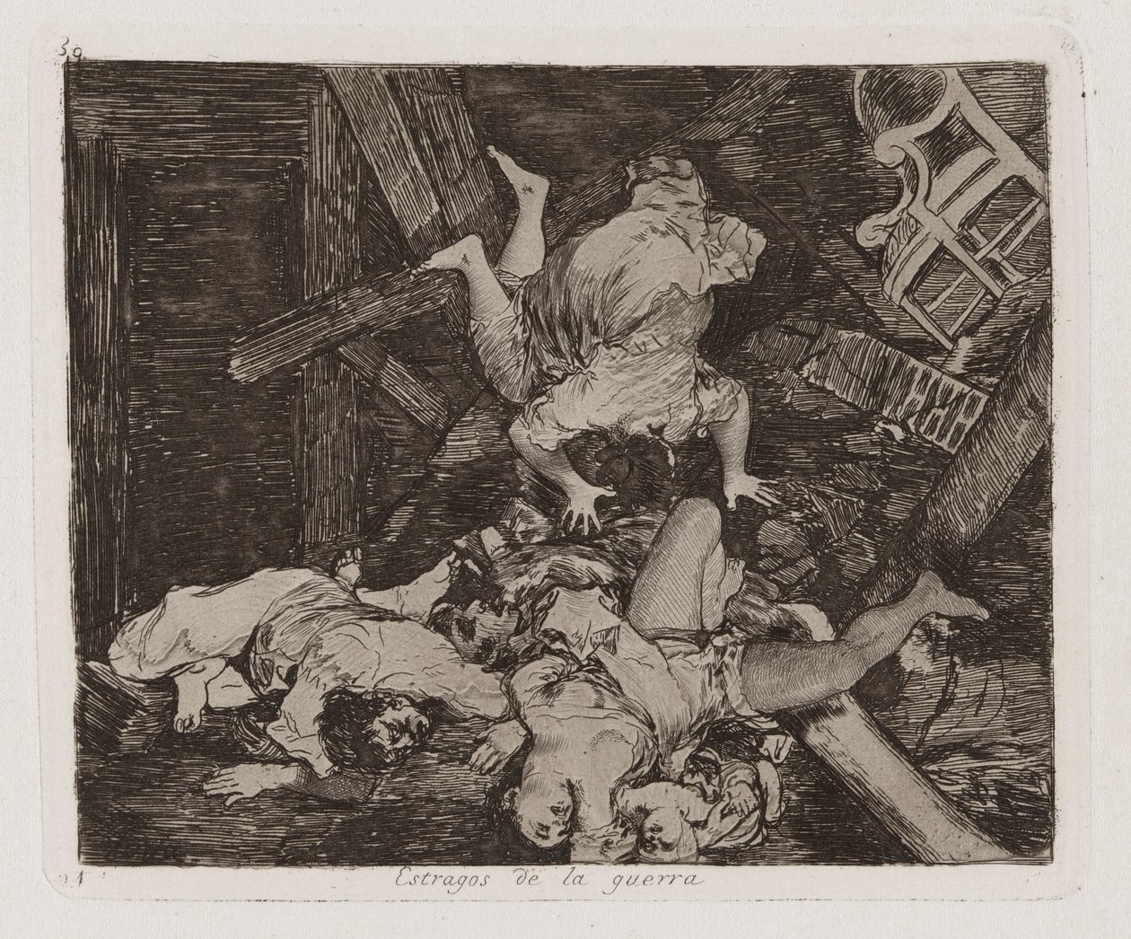 Ravages of War, levy 30 julkaisusta The Disasters of War tekijältä Francisco de Goya