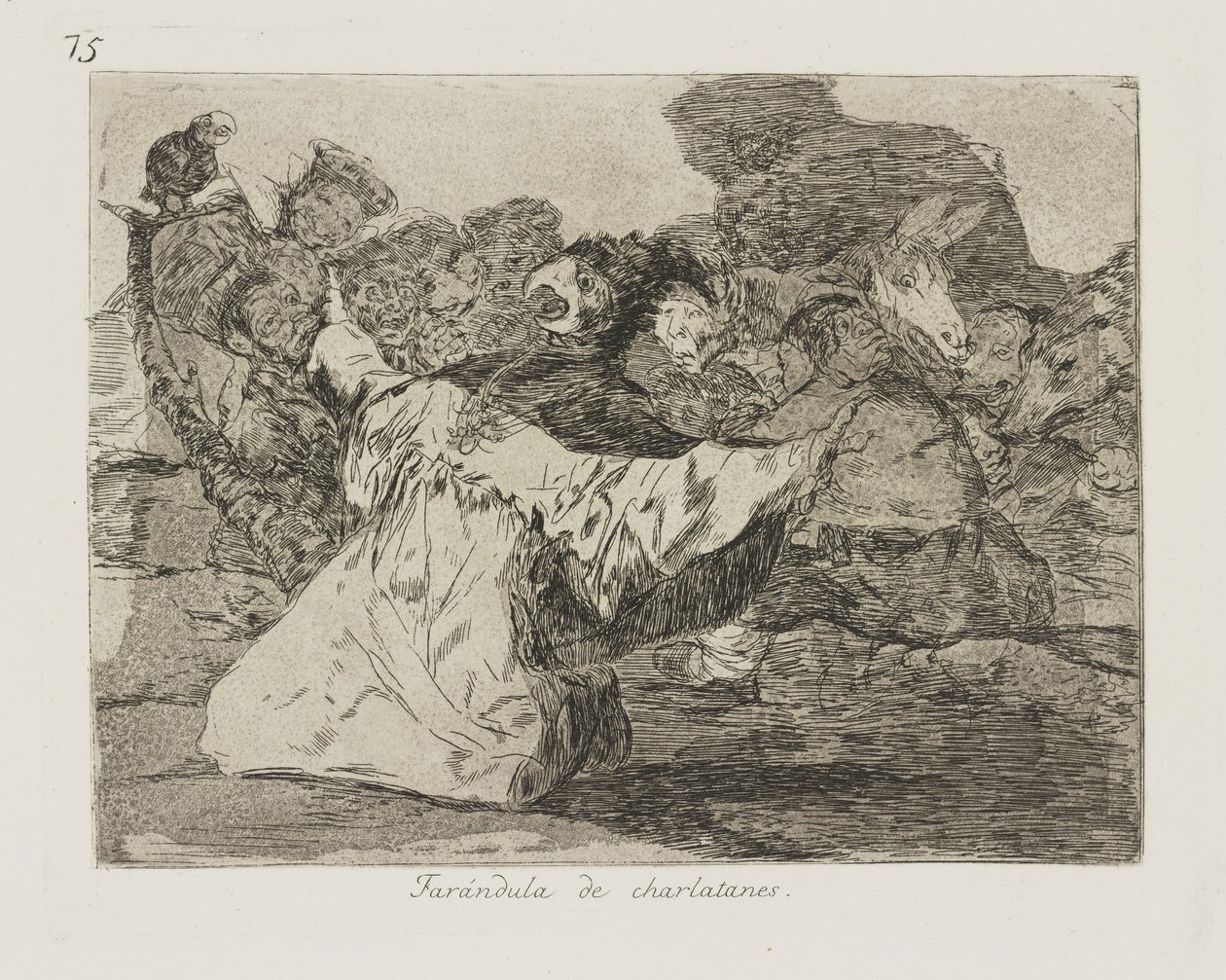 Charlatan show-bisnes. (Sarlataanit tekijältä Francisco de Goya