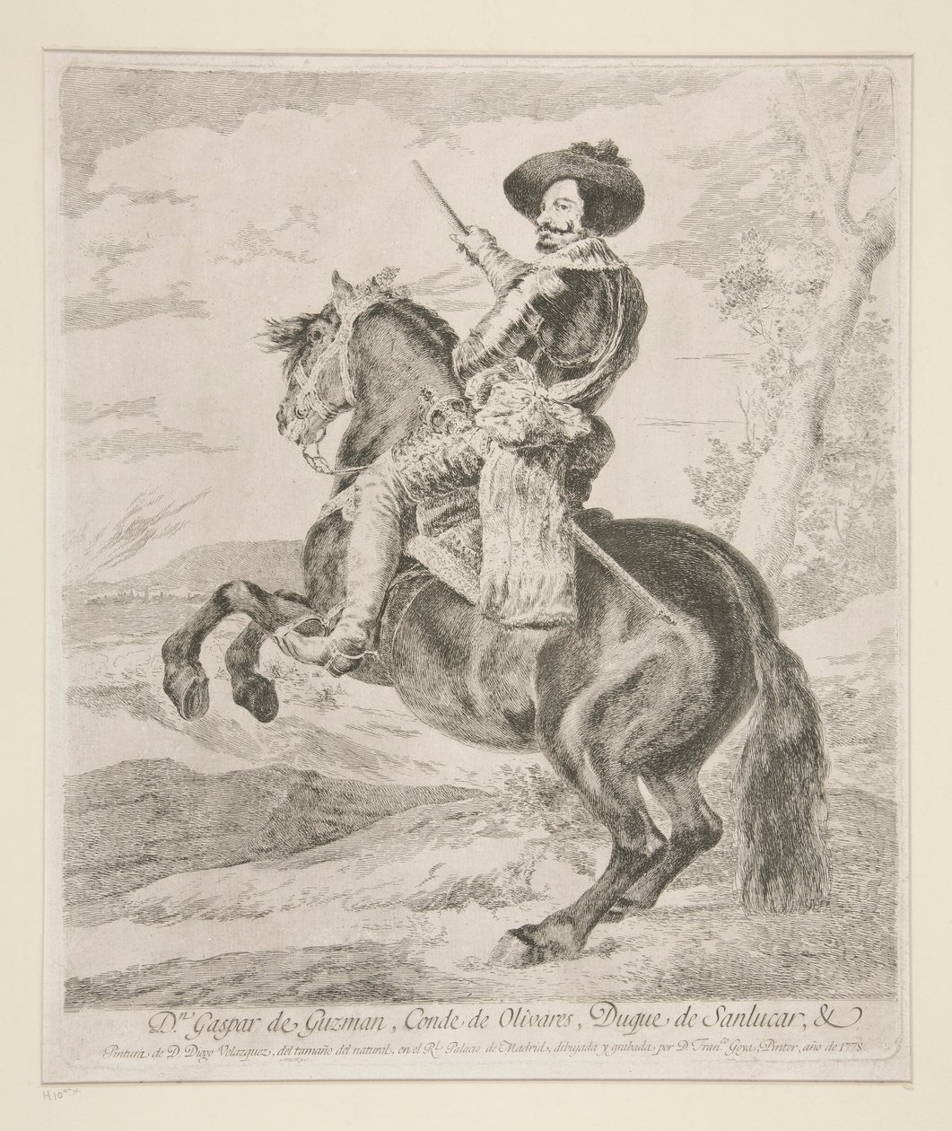 Gaspar de Guzman, kreivi Olivaresin herttua tekijältä Francisco de Goya