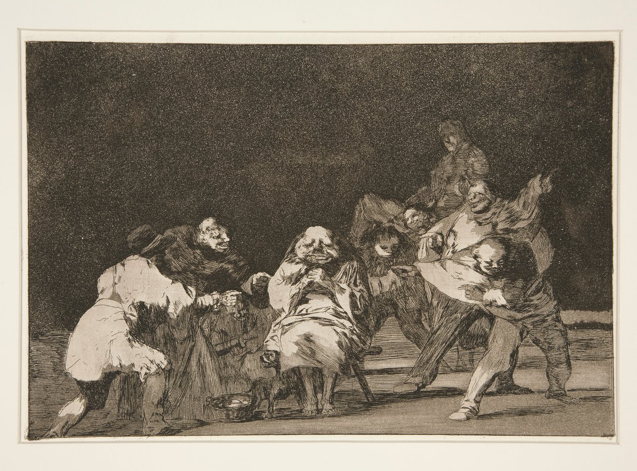 Uskollisuus, pl. 17 sarjasta Sananlaskut tekijältä Francisco de Goya