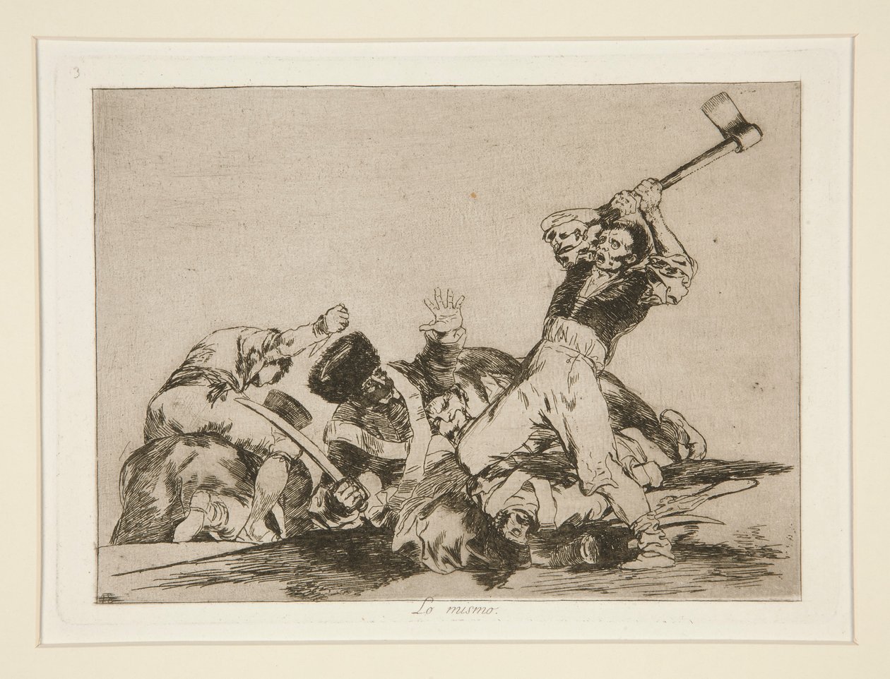 Sama (Sama), pl. 3 julkaisusta The Disasters of War tekijältä Francisco de Goya