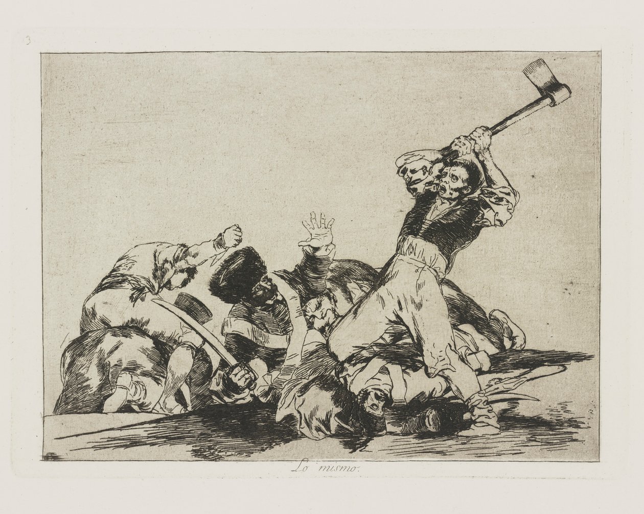 Sama (Sama), pl. 3 sarjasta The Disasters of War tekijältä Francisco de Goya