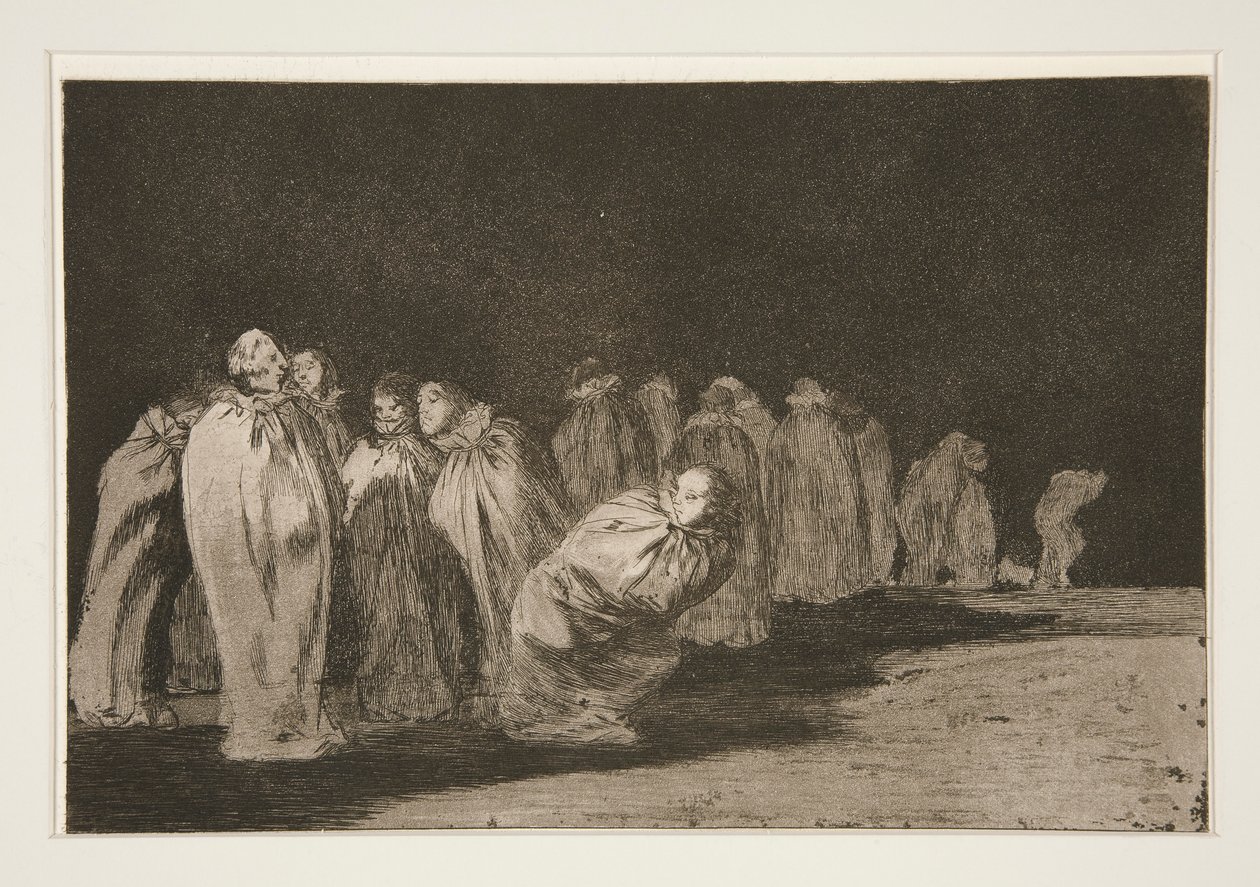 The Encased (The Men in Sacks), pl. 8 sarjasta Sananlaskut tekijältä Francisco de Goya