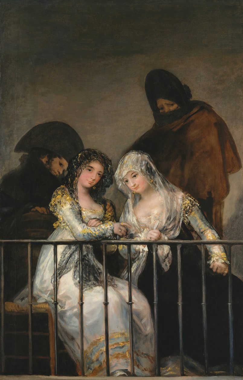 Majat parvekkeella, n. 1800-1810. tekijältä Francisco de Goya
