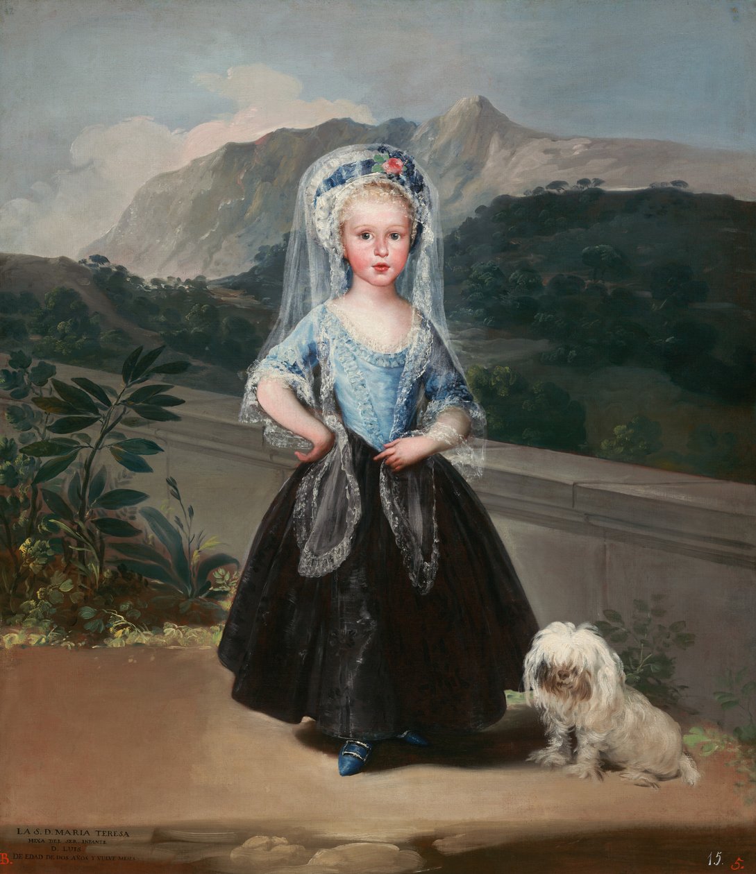 María Teresa de Borbón y Vallabriga, myöhemmin Chinchónin kreivitär tekijältä Francisco de Goya