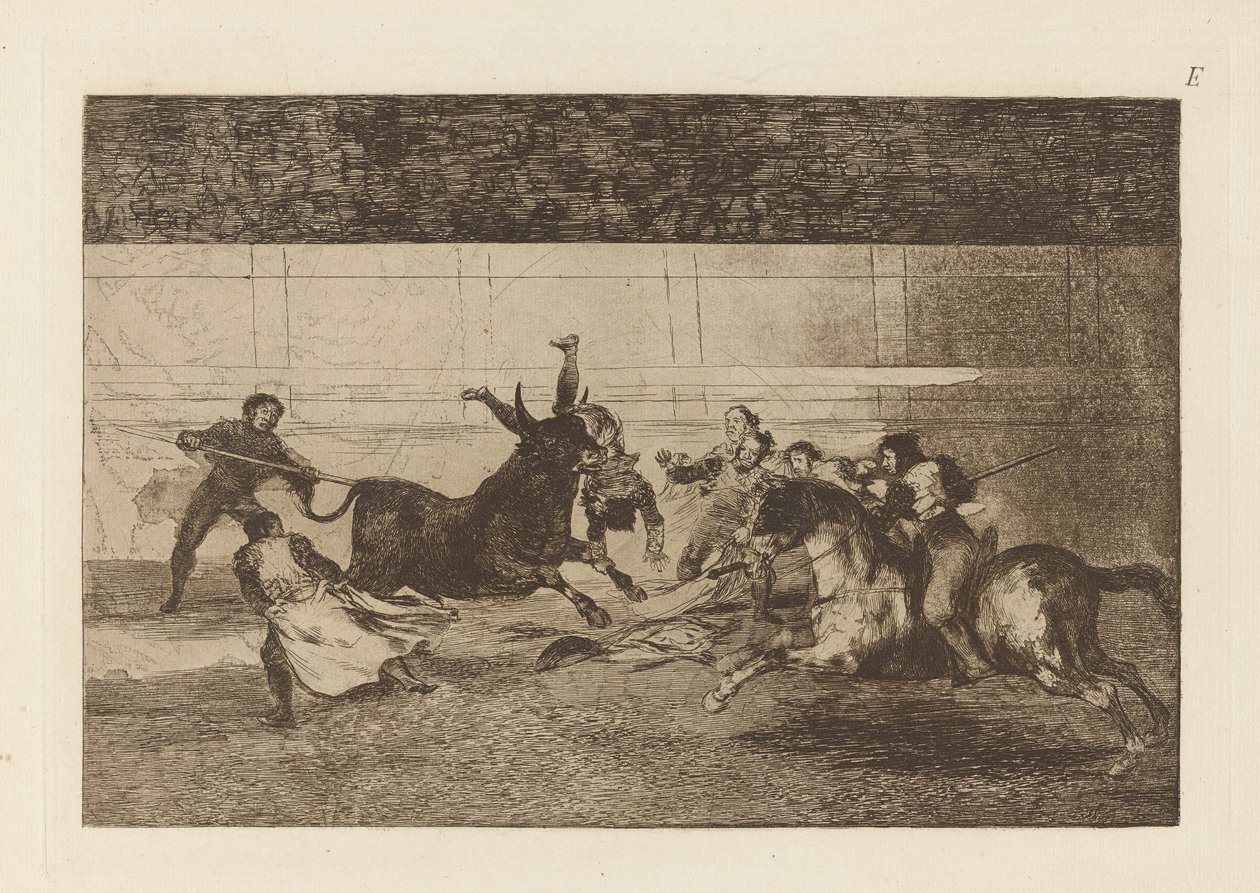 Pepe Illon kuolema (Pepe Illon kuolema, 2. sävellys), levy E Bull Maquiasta (3. painos) tekijältä Francisco de Goya