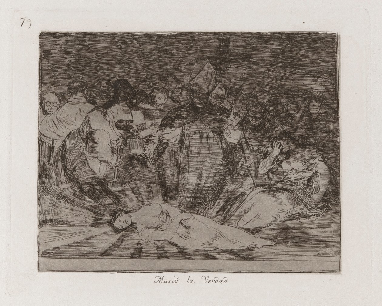 kuoli? Totuus on kuollut, levy 79 julkaisusta The Disasters of War tekijältä Francisco de Goya