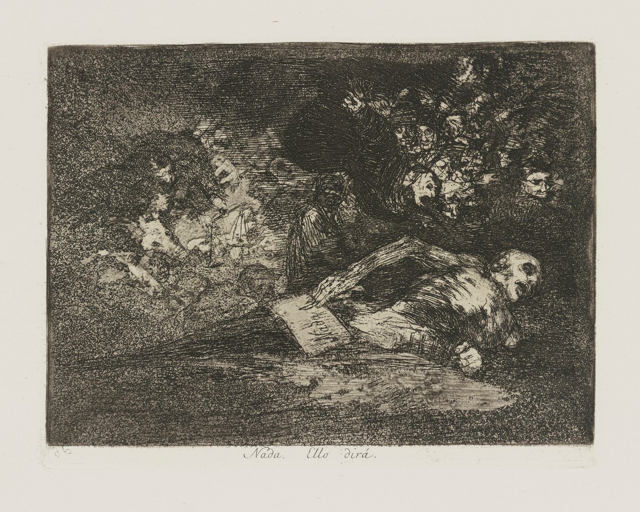 Minkä tahansa. se kertoo? (Ei mitään. Tapahtuma kertoo.), pl. 69 sarjasta The Disasters of War tekijältä Francisco de Goya