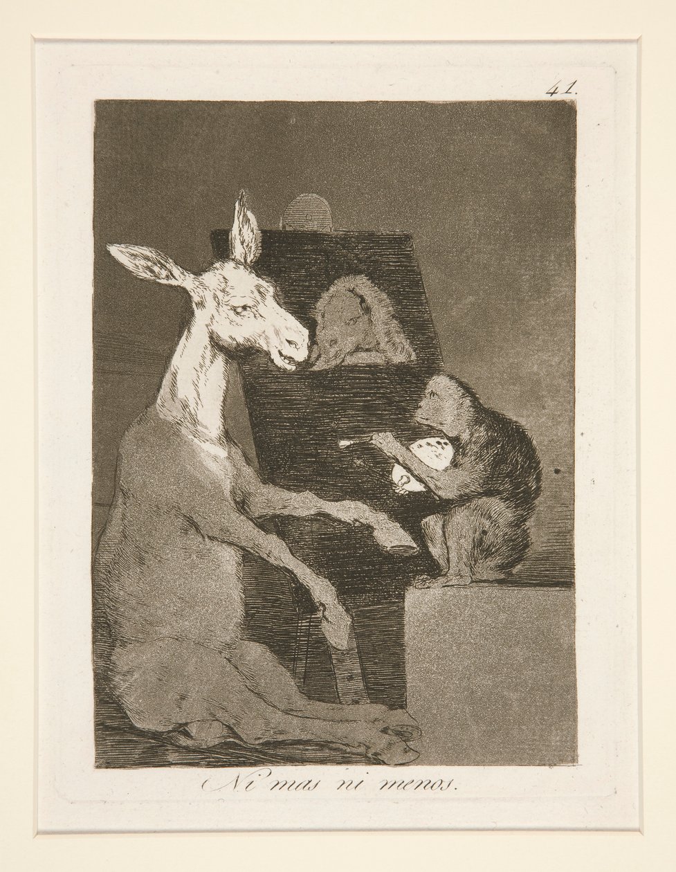 Ei enempää eikä vähempää (Ei enempää eikä vähempää), pl. 41 sarjasta The Whims tekijältä Francisco de Goya