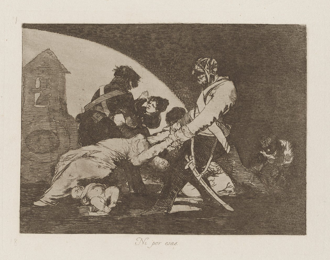 Älä myöskään tee näitä, pl. 11 sarjasta The Disasters of War tekijältä Francisco de Goya