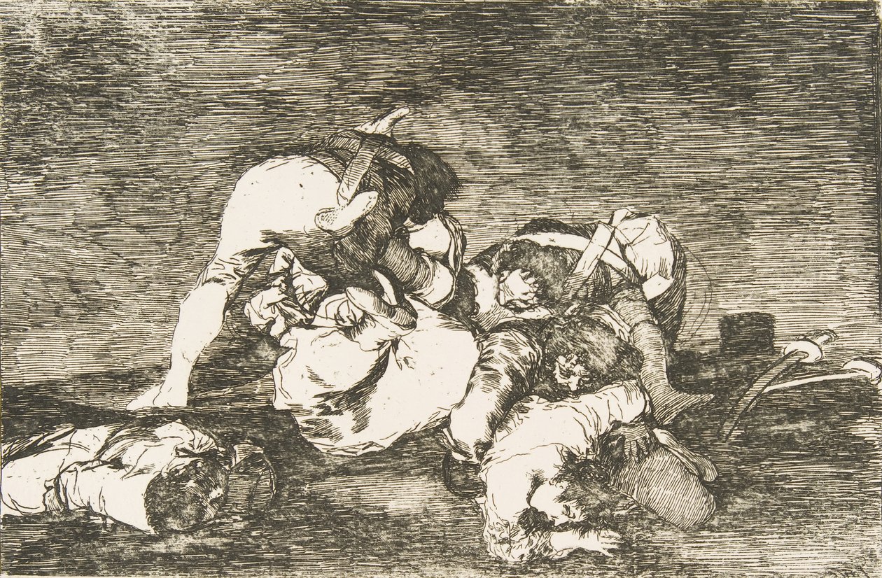 Levy 10 julkaisusta The Disasters of War The Disasters of War: Älä myöskään tee näitä. En..., 1810. tekijältä Francisco de Goya