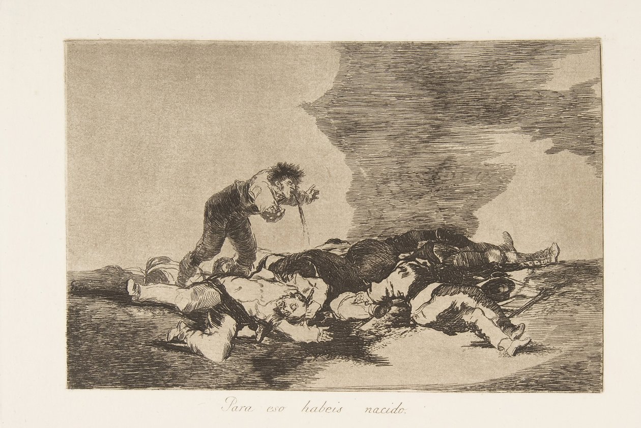 Levy 12 julkaisusta The Disasters of War Los Desastres de la Guerra: Tämä..., 1810, julkaistu 1863. tekijältä Francisco de Goya