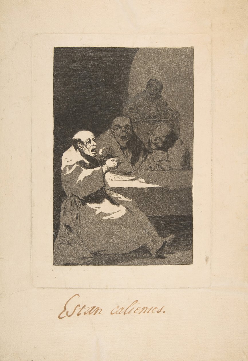 Levy 13 Los Caprichosista: He ovat Hot Estan Calientes, 1797-98. tekijältä Francisco de Goya