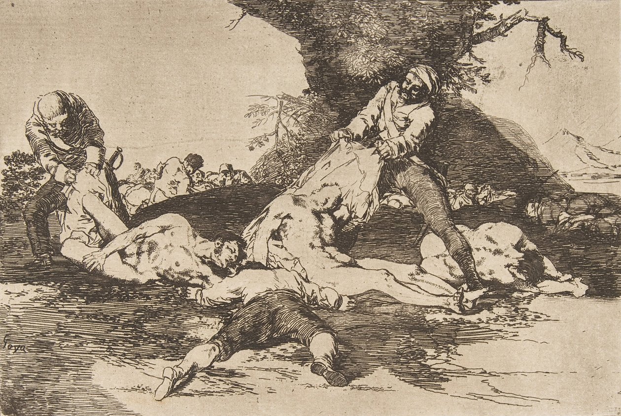 Levy 16 julkaisusta The Disasters of War Los Desastres de La Guerra: He..., 1810, julkaistu 1863. tekijältä Francisco de Goya