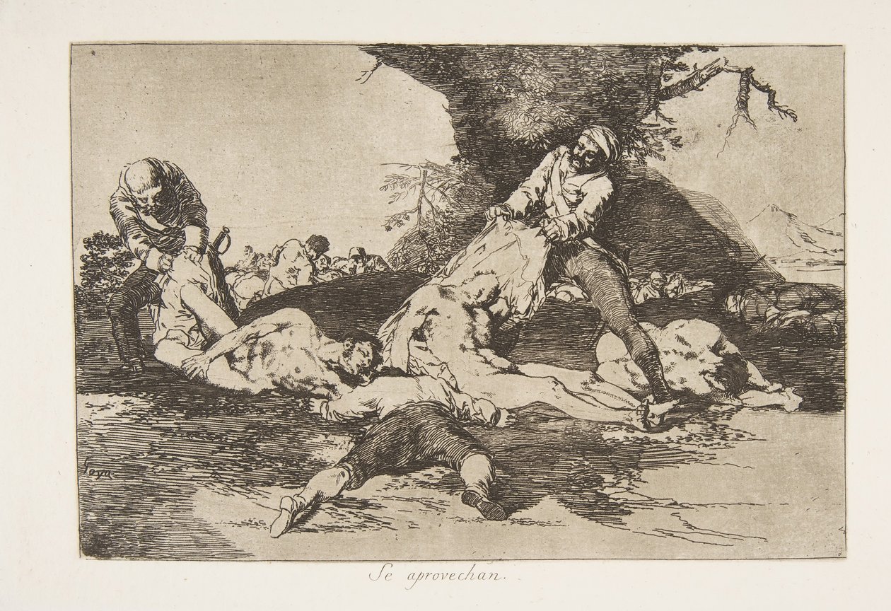 Levy 16 julkaisusta The Disasters of War Los Desastres de la Guerra: T..., 1810, julkaistu vuonna 1863. tekijältä Francisco de Goya
