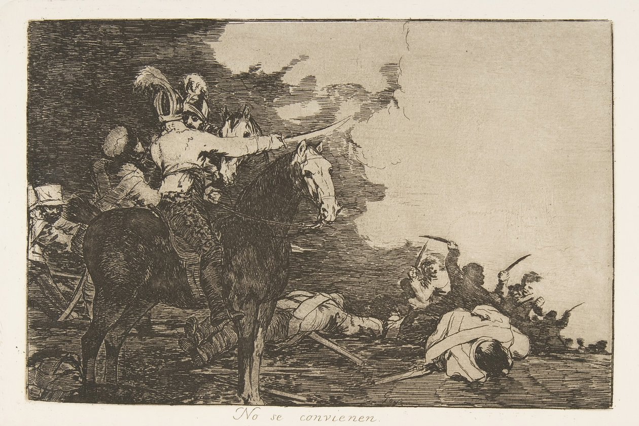 Levy 17 julkaisusta The Disasters of War Los Desastres de la Guerra: He..., 1810, julkaistu 1863. tekijältä Francisco de Goya