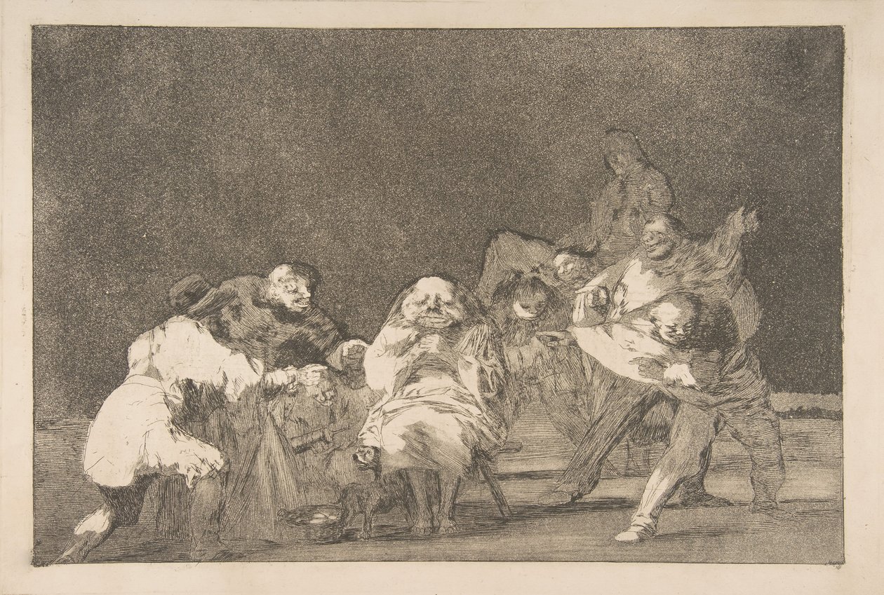 Levy 17 "Disparatesista": Loyalty, n. 1816-23 yksityinen paino n. 1854. tekijältä Francisco de Goya