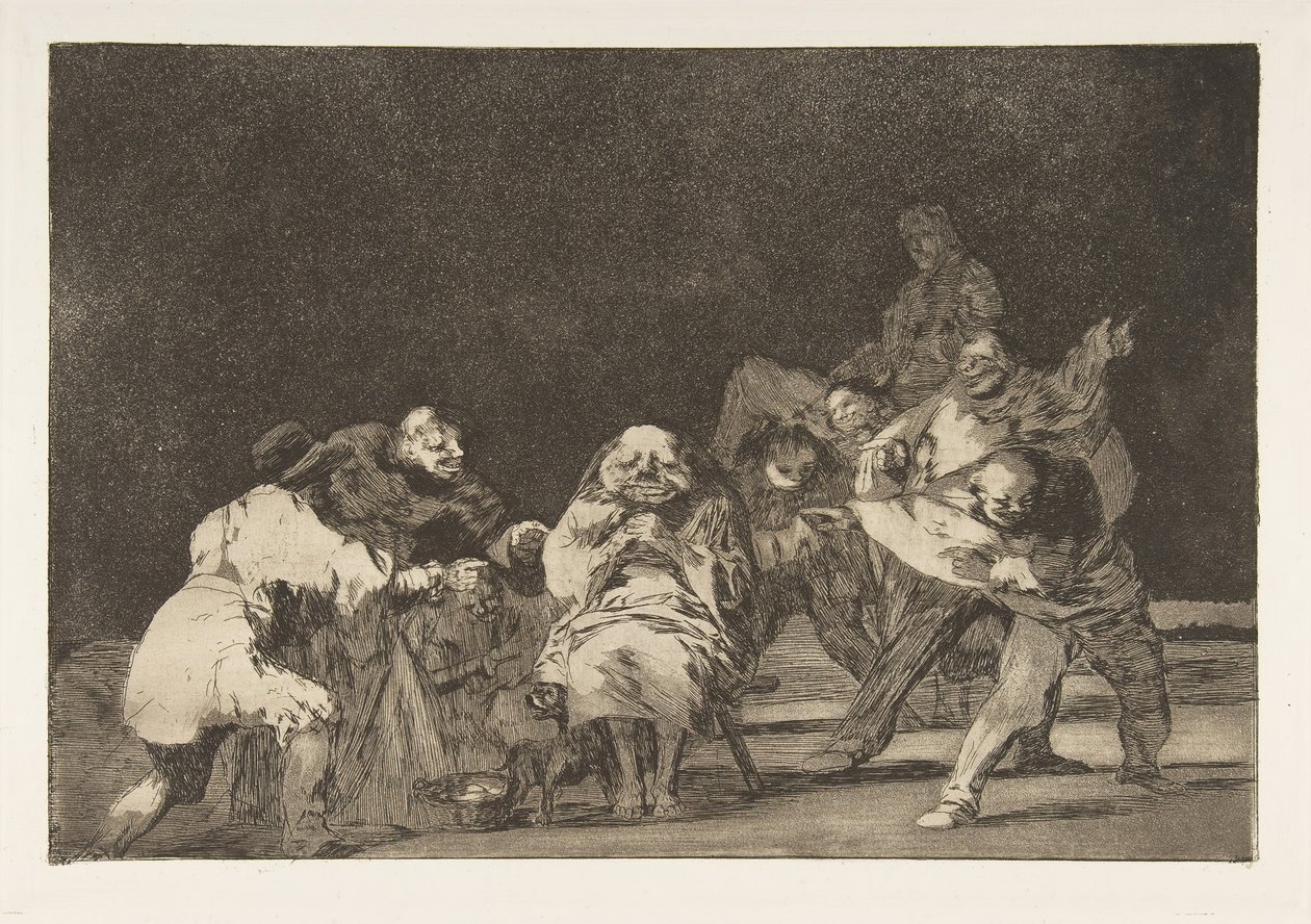 Levy 17 Disparatesista: Loyalty, n. 1816-23 julkaistu 1864. tekijältä Francisco de Goya