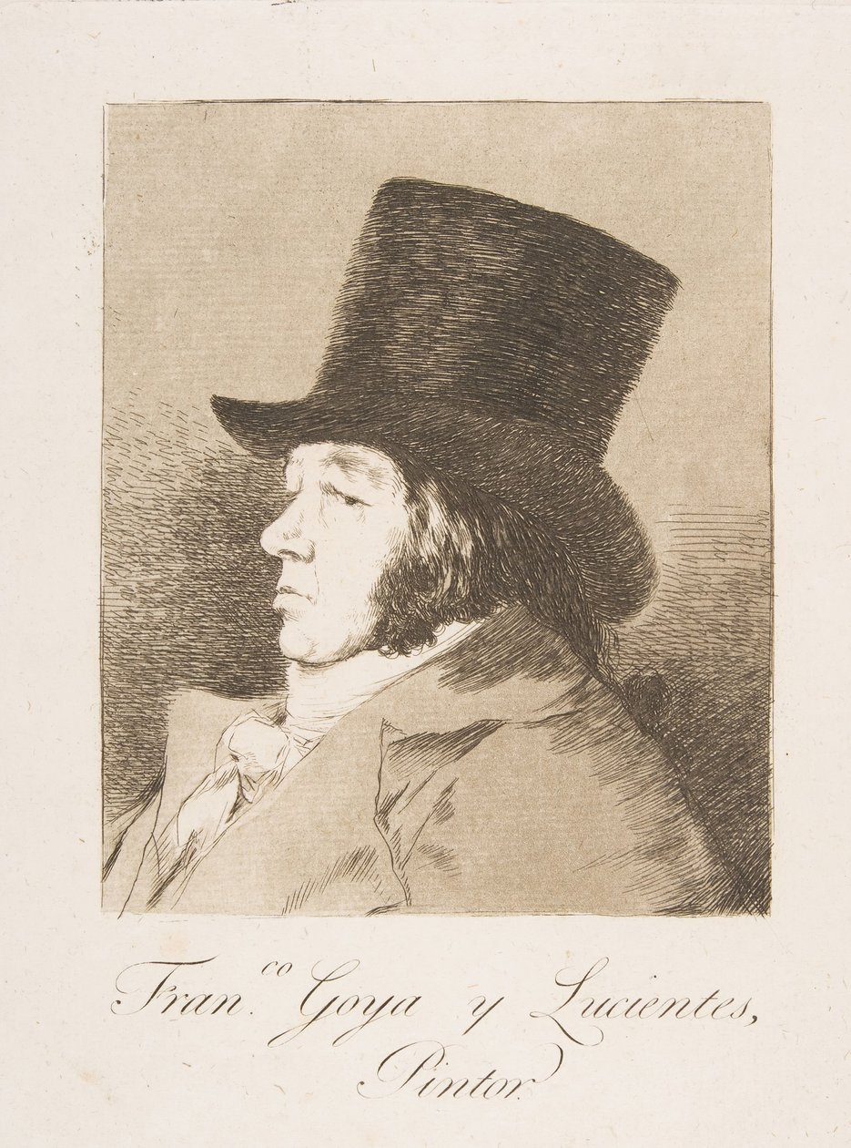 Levy 1 "Los Caprichosista": Goya Francon omakuva. Goya ja Lucientes, taidemaalari, 1799. tekijältä Francisco de Goya