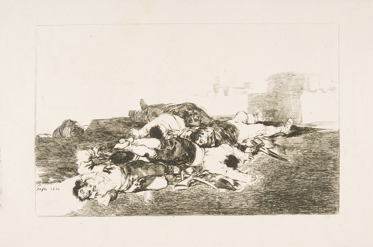 Levy 22 julkaisusta The Disasters of War Los Desastres de la Guerra: Vielä pahempaa. Molemmat ja..., 1810. tekijältä Francisco de Goya