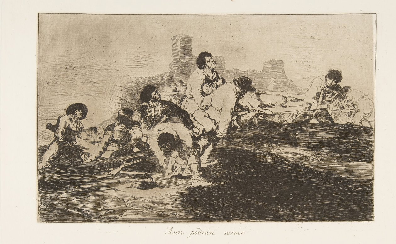 Levy 24 julkaisusta The Disasters of War Los Desastres de la Guerra: He..., 1810, julkaistu 1863. tekijältä Francisco de Goya