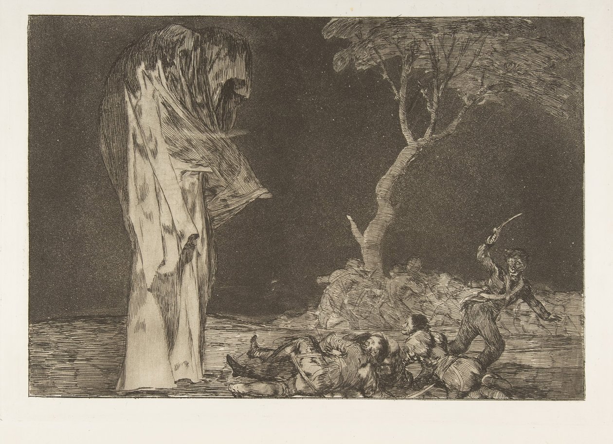 Levy 2:sta Disparates: Folly of Fear, n. 1816-23 julkaistu 1864. tekijältä Francisco de Goya