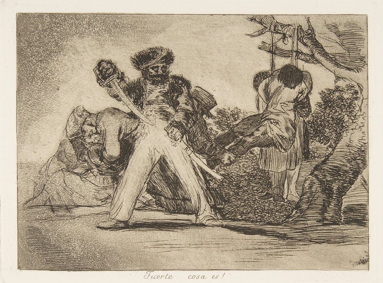 Levy 31 julkaisusta The Disasters of War Los Desastres de la Guerra: That..., 1810, julkaistu 1863. tekijältä Francisco de Goya