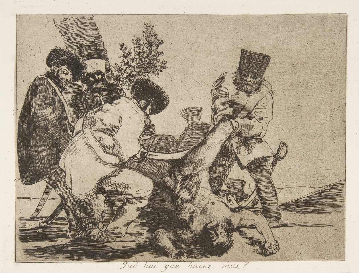 Levy 33 teoksesta "The Disasters of War" Los Desastres de La Guerra: "Mitä ..., 1810 julkaistu 1863. tekijältä Francisco de Goya