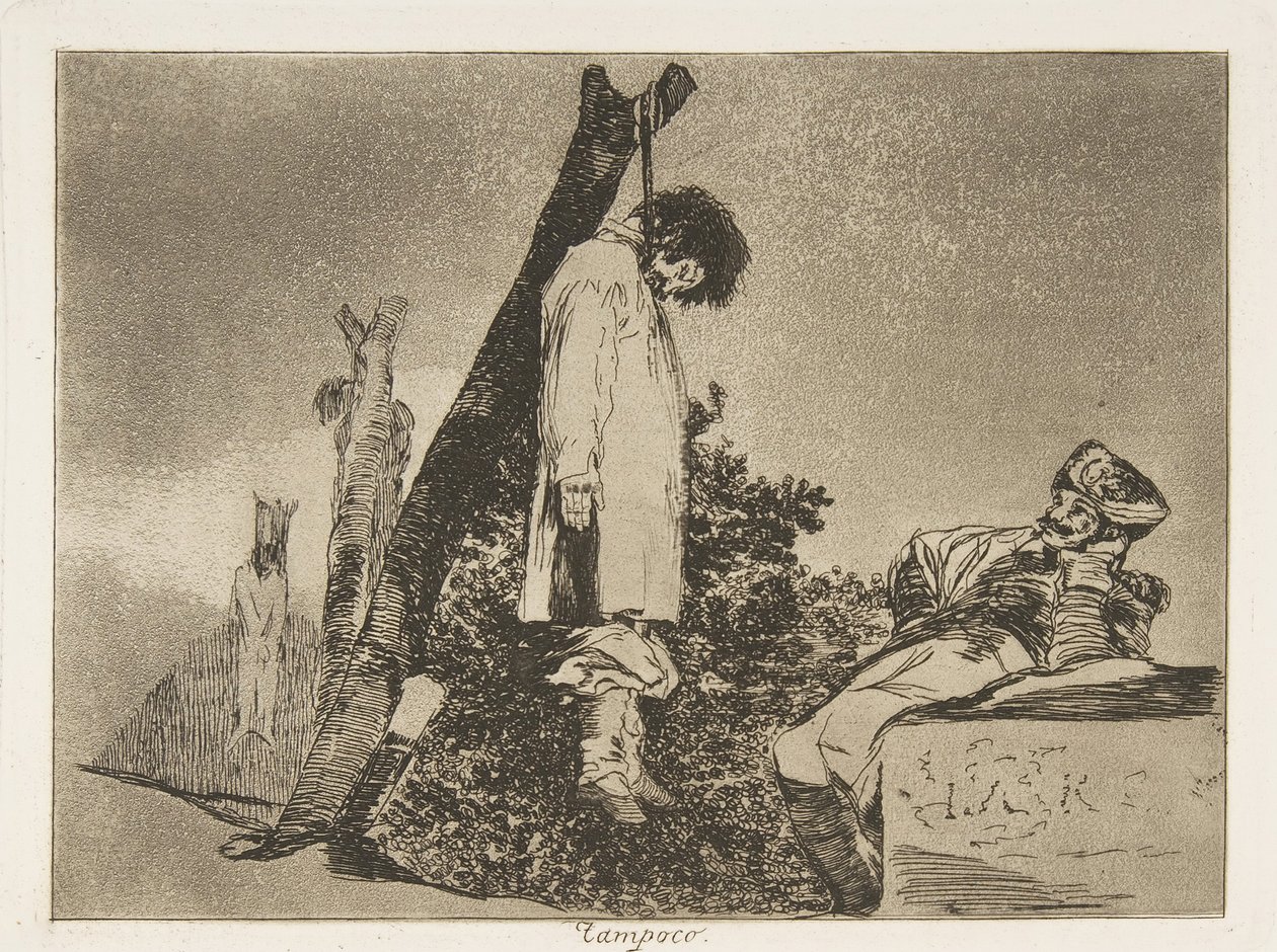 Levy 36 julkaisusta "The Disasters of War" Los Desastres de La Guerra: "Ei [..., 1810 julkaistu 1863. tekijältä Francisco de Goya