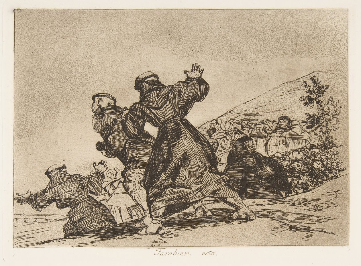 Levy 43 julkaisusta "The Disasters of War" The Disasters of War: "Tämä ..., 1810, julkaistu 1863. tekijältä Francisco de Goya