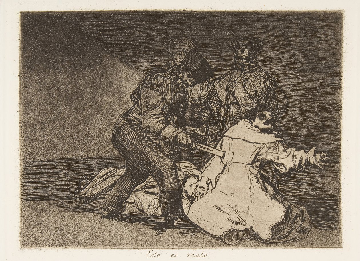 Levy 46 julkaisusta The Disasters of War Los Desastres de la Guerra: Tämä..., 1810, julkaistu 1863. tekijältä Francisco de Goya