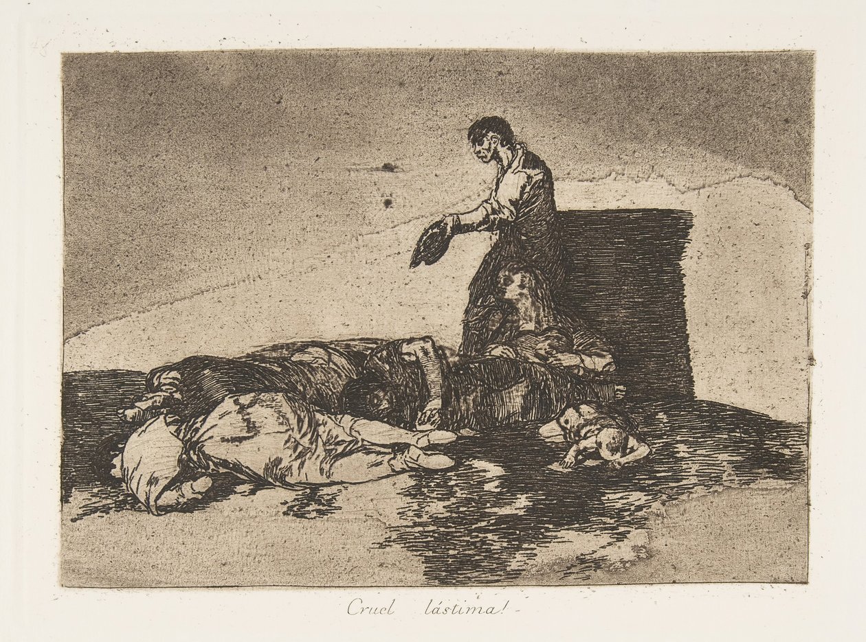 Levy 48 teoksesta "The Disasters of War" The Disasters of War: "Cr...", 1811-12, julkaistu 1863. tekijältä Francisco de Goya