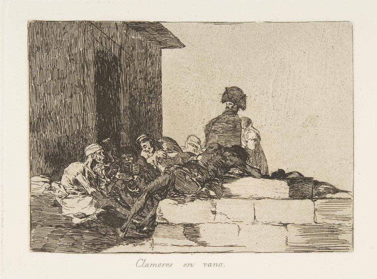 Levy 54 julkaisusta The Disasters of War Los Desastres de la Guerra: Ap..., 1811-12, julkaistu 1863. tekijältä Francisco de Goya