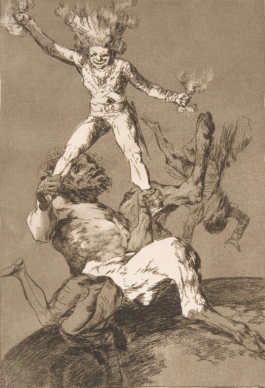 Levy 56 Los Caprichosista: Nousta ja laskea Subir y bajar., 1799., 1799. tekijältä Francisco de Goya