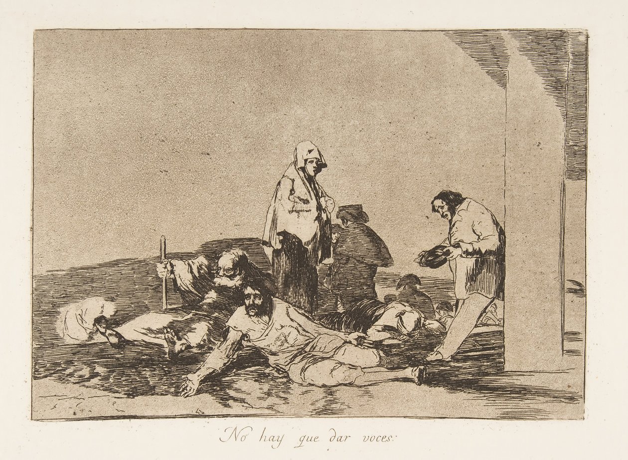 Levy 58 teoksesta The Disasters of War Los Desastres de la Guerra: It..., 1811-12, julkaistu 1863. tekijältä Francisco de Goya