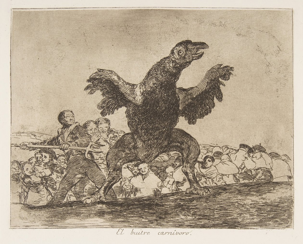 Levy 76 julkaisusta The Disasters of War Los Desastres de la Guerra..., vuosien 1814-15 jälkeen, julkaistu 1863. tekijältä Francisco de Goya