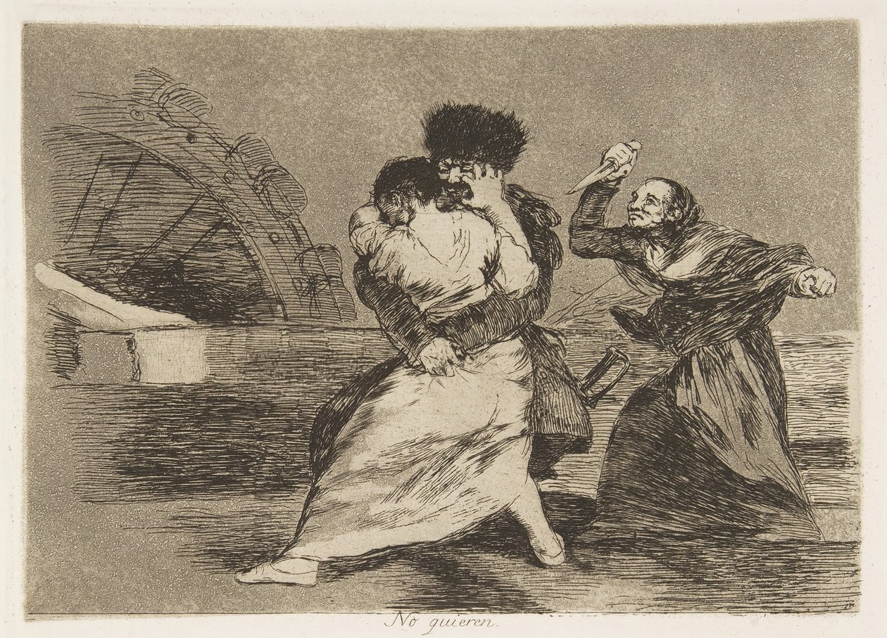 Levy 9 julkaisusta The Disasters of War Los Desastres de la Guerra: They d..., 1810, julkaistu 1863. tekijältä Francisco de Goya