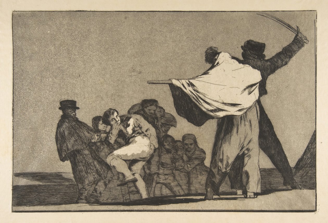 Levy A Disparatesista: Well-Known Folly, n. 1816-23 julkaistu ennen vuotta 1877. tekijältä Francisco de Goya