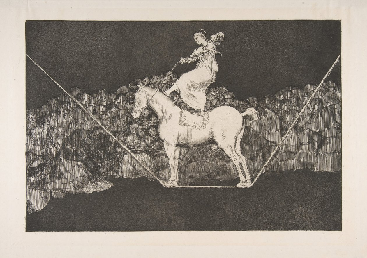 Disparatesin levy B: Punctual Folly, n. 1816-23 julkaistu ennen vuotta 1877. tekijältä Francisco de Goya