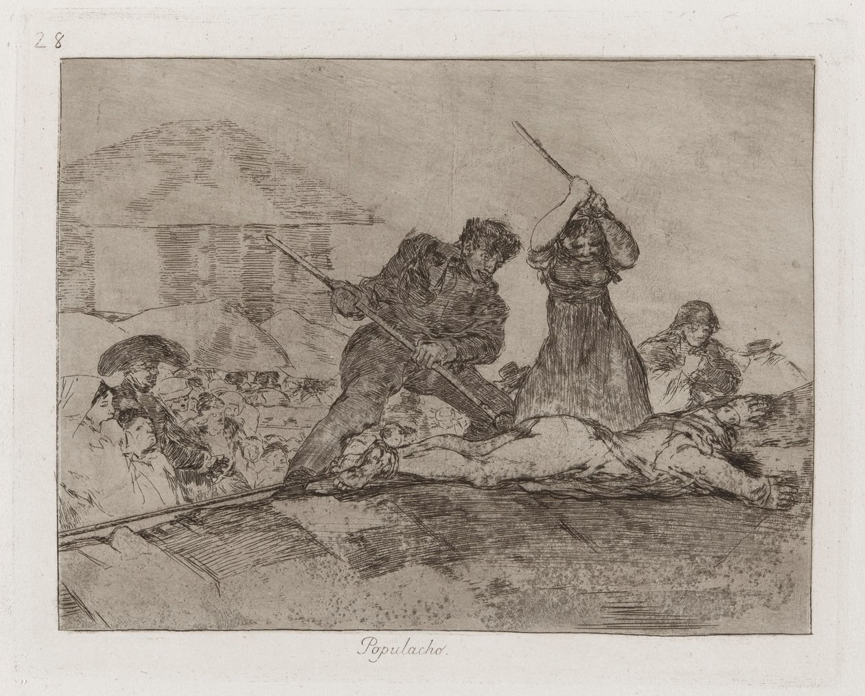 Rabble, levy 28 julkaisusta The Disasters of War tekijältä Francisco de Goya